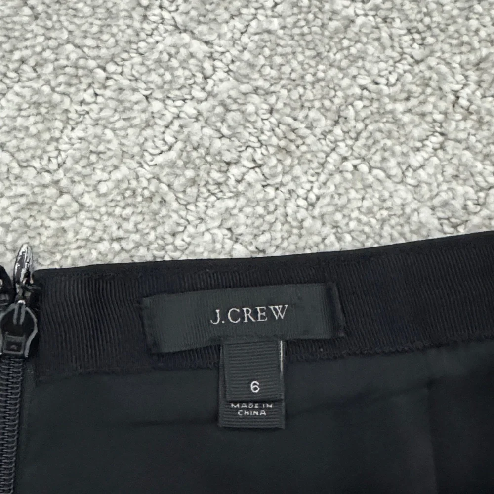 J. Crew Classic Black A-Line Skirt